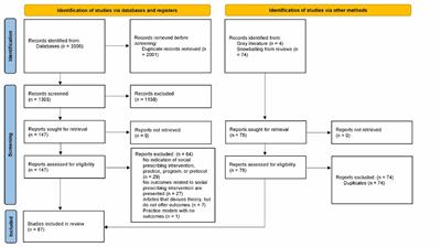 Social prescribing outcomes: a mapping review of the evidence from 13 countries to identify key common outcomes